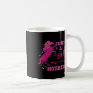 Pferdeschmädchen Frauen Geschenk nur ein Mädchen, Kaffeetasse
