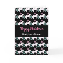 Pferdeschnitt Glückliche Weihnachtskarte