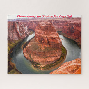 Pferdeschuh Canyon Utah. Weihnachtsgrüße Puzzle