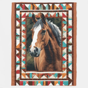 Pferdeschuh Fleecedecke