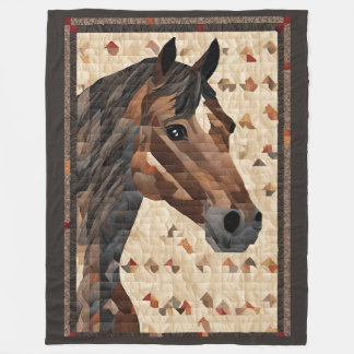 Pferdeschuh Fleecedecke