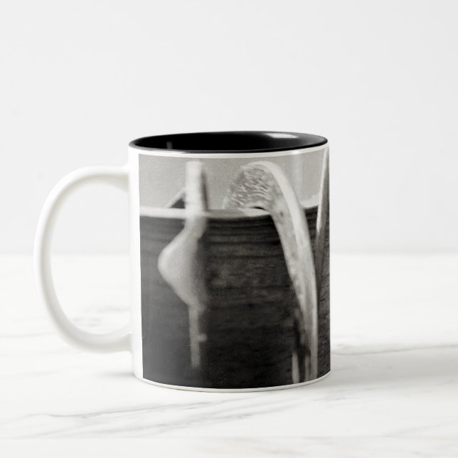 Pferdeschuhe Zweifarbige Tasse (Links)