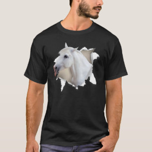 Pferdeschwanz Pferd für Mädchen Jungen Männer T-Shirt