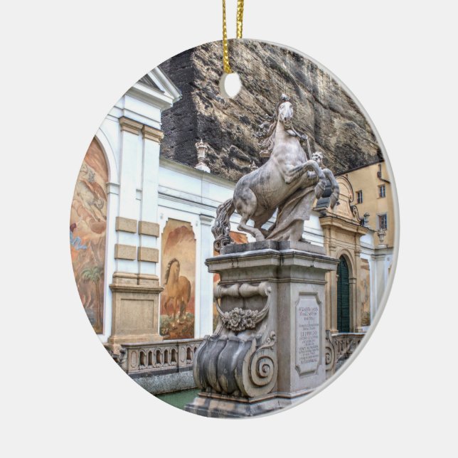 Pferdeschwemme Salzburg Österreich Keramik Ornament (Links)