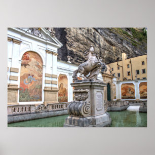 Pferdeschwemme Salzburg Österreich Poster