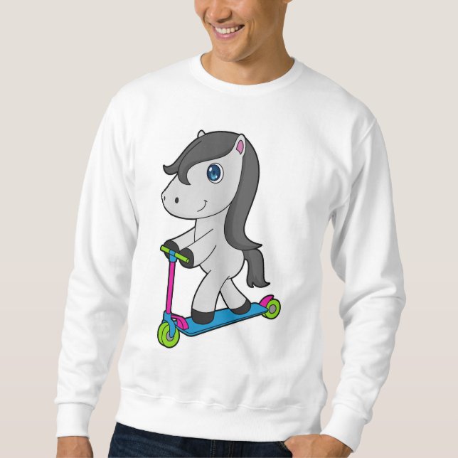 PferdeScooter Sweatshirt (Vorderseite)