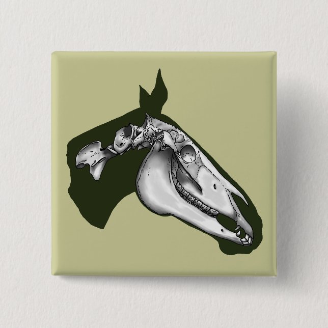 Pferdeselett Button (Vorderseite)