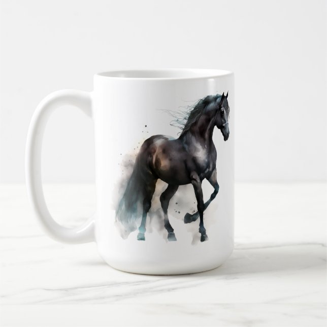 Pferdeserie 15 oz Klassische Tasse (Links)