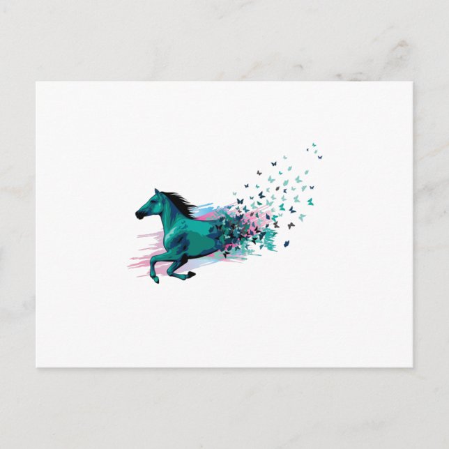 Pferdeshoe Redewendungen Reiten Postkarte (Vorderseite)