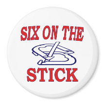 PferdeShoes 3" Magnet- Sechs auf dem Stick