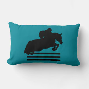 Pferdeshow Hunter Jumper Silhouette Lendenkissen