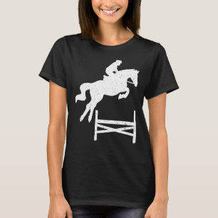 Pferdeshow Jump Front Reitsport Showjumping Compe T-Shirt