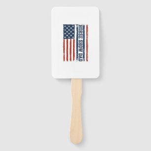 Pferdeshow-Vater Amerikanische Flagge Vintage-Shir Fächer
