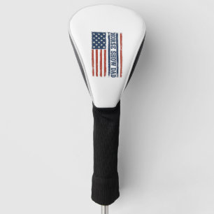 Pferdeshow-Vater Amerikanische Flagge Vintage-Shir Golf Headcover