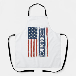 Pferdeshow-Vater Amerikanische Flagge Vintage-Shir Schürze