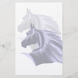 PferdeSilhouette-Briefpapier Briefpapier