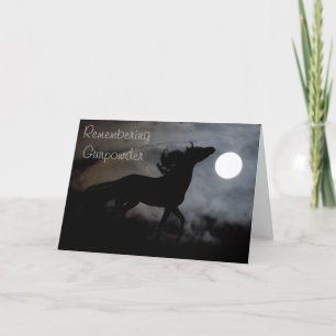 PferdeSilhouette im Nebel Karte