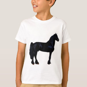 PferdeSilhouette in Schwarzweiss T-Shirt