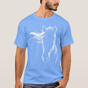 Pferdesilhouette-Kunstdesign für Pferdeliebhaber F T-Shirt