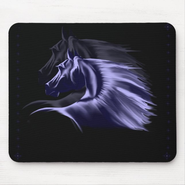 PferdeSilhouette Mousepad (Vorne)