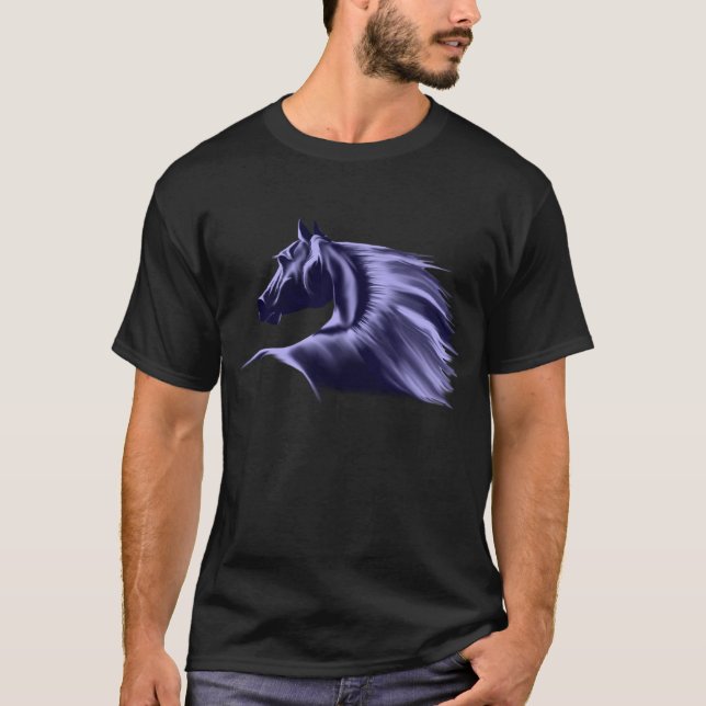 PferdeSilhouette-T - Shirt (Vorderseite)
