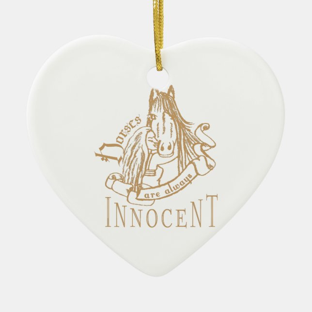 PferdeSind unschuldig - Ornament (Vorne)