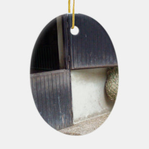 Pferdestall Keramikornament
