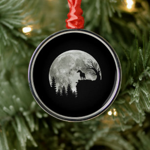 Pferdestand auf dem Berg, unheimlich Halloween-Mon Ornament Aus Metall