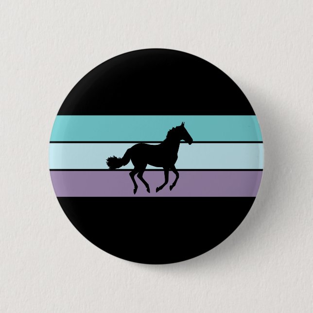 Pferdestreifen Button (Vorderseite)