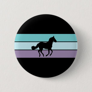 Pferdestreifen Button