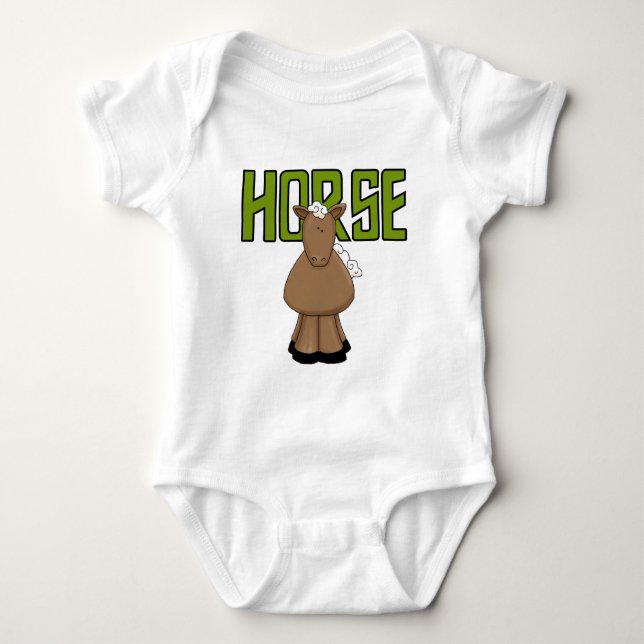 Pferdet-shirts und -geschenke baby strampler (Vorderseite)