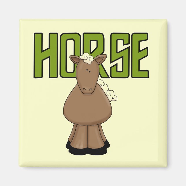 Pferdet-shirts und -geschenke magnet (Vorne)