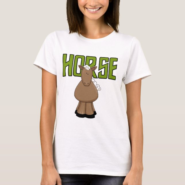 Pferdet-shirts und -geschenke T-Shirt (Vorderseite)