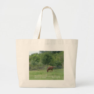 PferdeTaschen-Tasche mit Scripture Jumbo Stoffbeutel