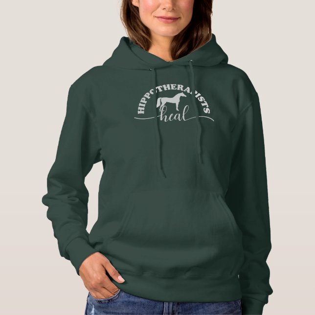 Pferdetherapeut Hoodie (Vorderseite)