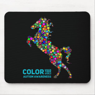 Pferdetherapie Autismus-Bewusstsein Pferd Geschenk Mousepad