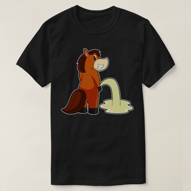Pferdetoilette T-Shirt (Design vorne)