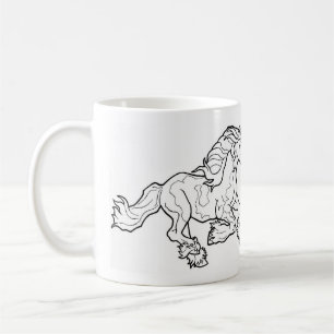 Pferdetotem-Tasse Kaffeetasse