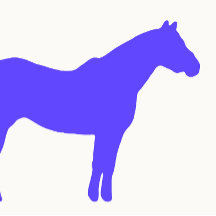 Pferdetrainer-Geschäft Blau Einfach und Modern