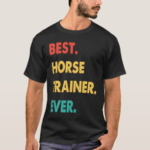 Pferdetrainer Retro Bester Pferdetrainer Aller Zei T-Shirt