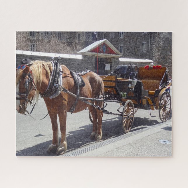 Pferdetransport Montreal. Jigsaw Puzzle (Horizontal)