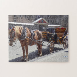 Pferdetransport Montreal. Puzzle