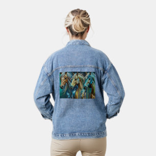 Pferdetrio - Pferdefreunde Jeansjacke