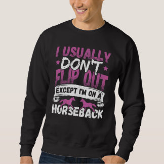 Pferdeturnen für einen Fan von Voltigierpferden Sweatshirt