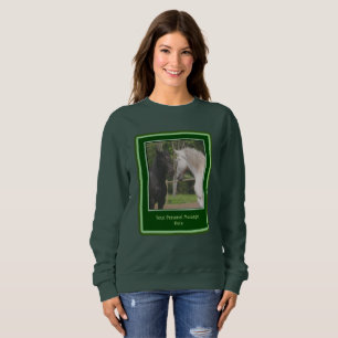 Pferdeversammlungen Ihre eigenen Worte Personalisi Sweatshirt