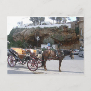 Pferdewagen in Mijas Postkarte