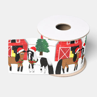 Pferdeweihnachtsband Ripsband