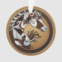 Pferdeweihnachtsbaum-Verzierung