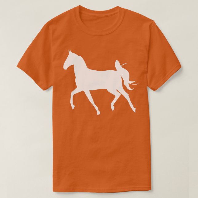 Pferdeweiß T-Shirt (Design vorne)