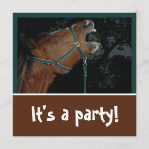 Pferdewiehern Party-Einladung Einladung